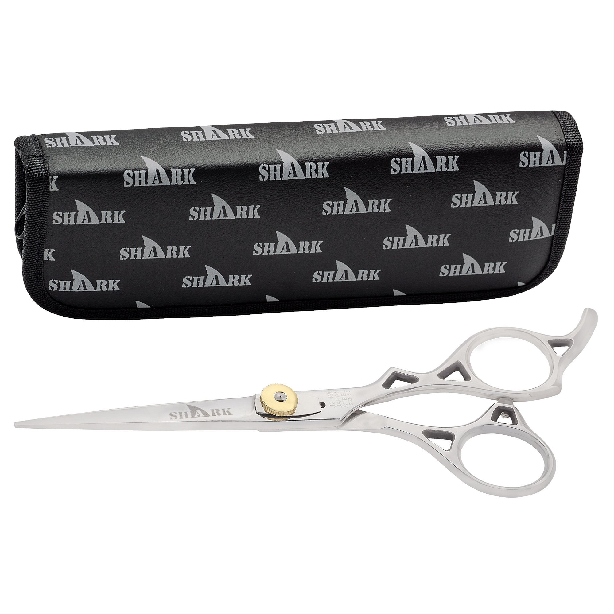 Shark Barber Scissors with Adjustable Screw